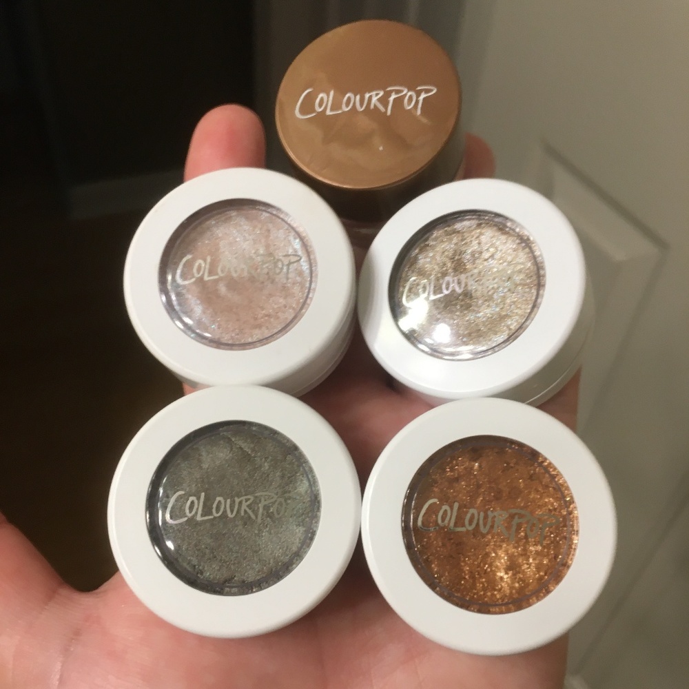 Bundle of 4 Colourpop Super Shock Eyeshadows